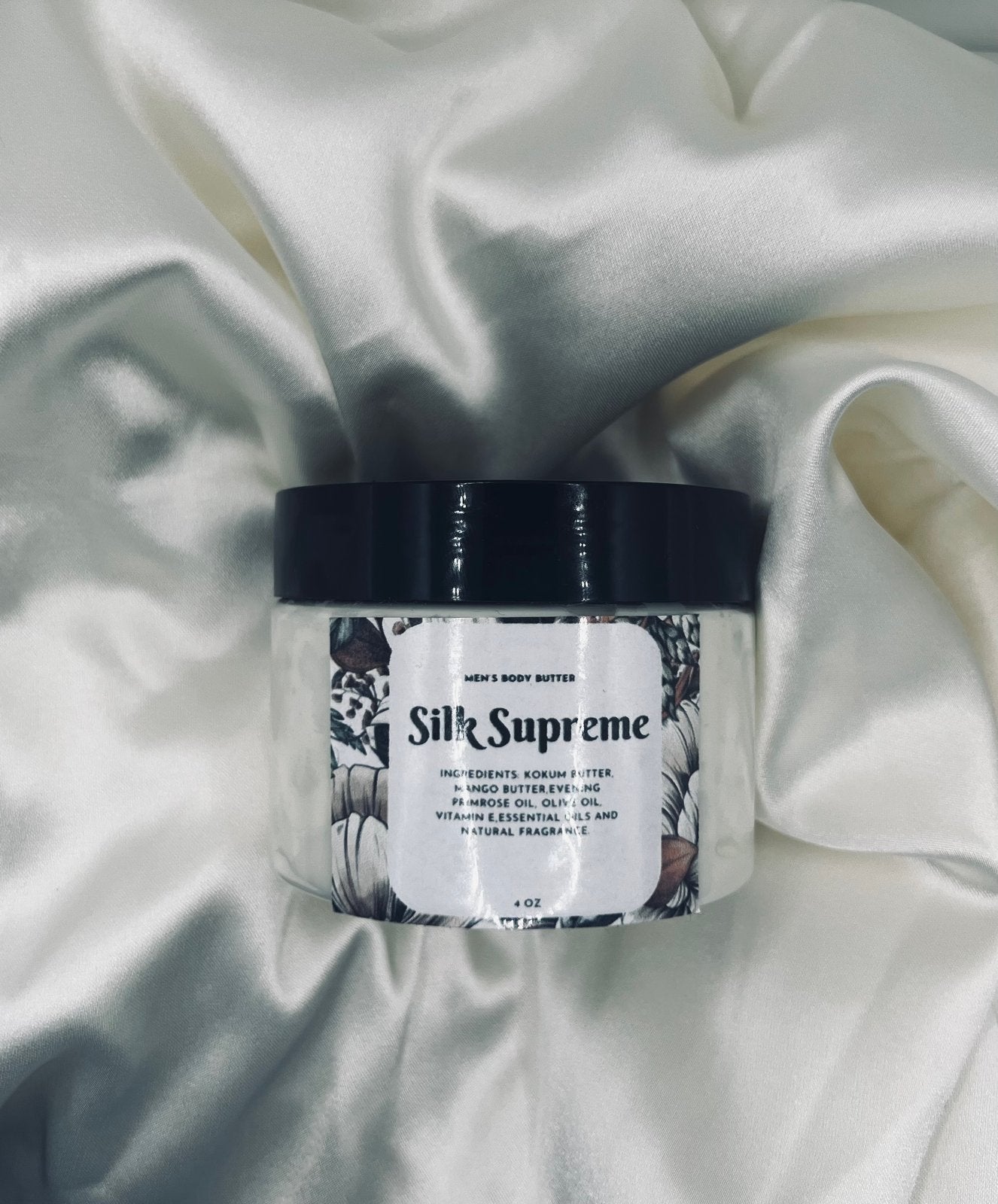 Silk Supreme (Men's Body Butter) - Glossy Gang Amaysings (Skin Care)Close - up of shimmering glitter gloss applied to lips, showcasing a sparkly, reflective finish."